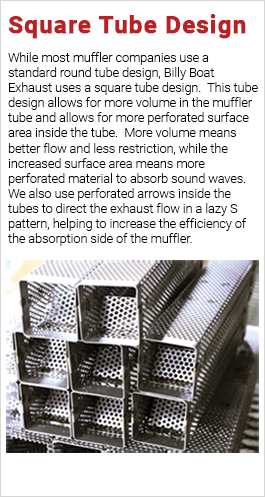 Square tube design